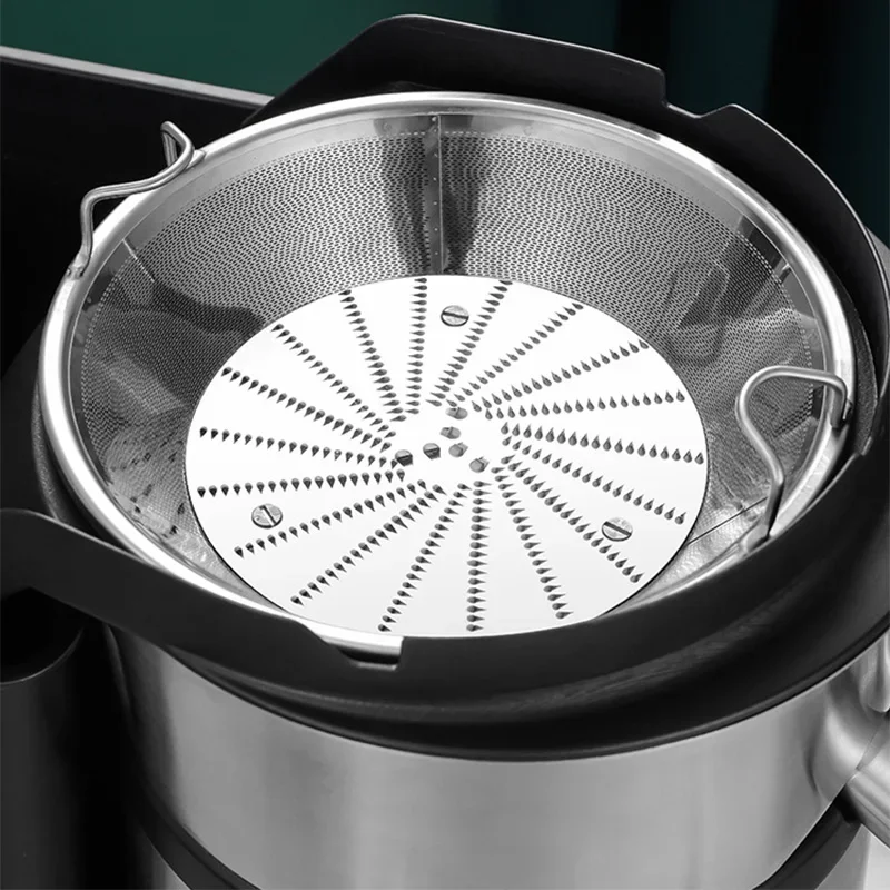 800W Commercial Juicer, 77MM Feed Chute, Juices Apples, Celery, and Carrots, 2L Pulp-Separating Juicer, Modular Design