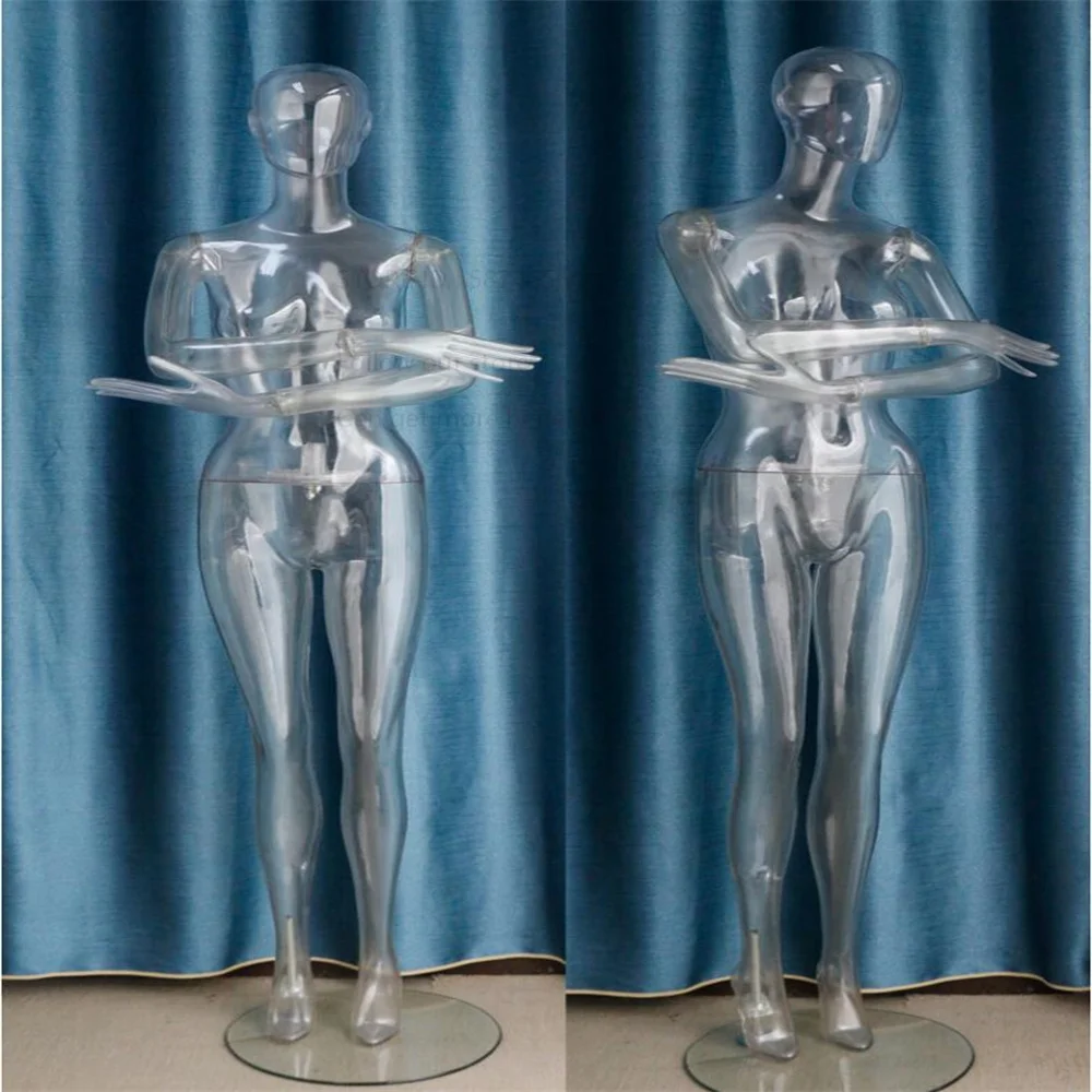 

Full Transparent Female Mannequin for Sewing,Female Cloth Art, Large Body Stand,Torso Panties,Underwear Show,Props Display, E227