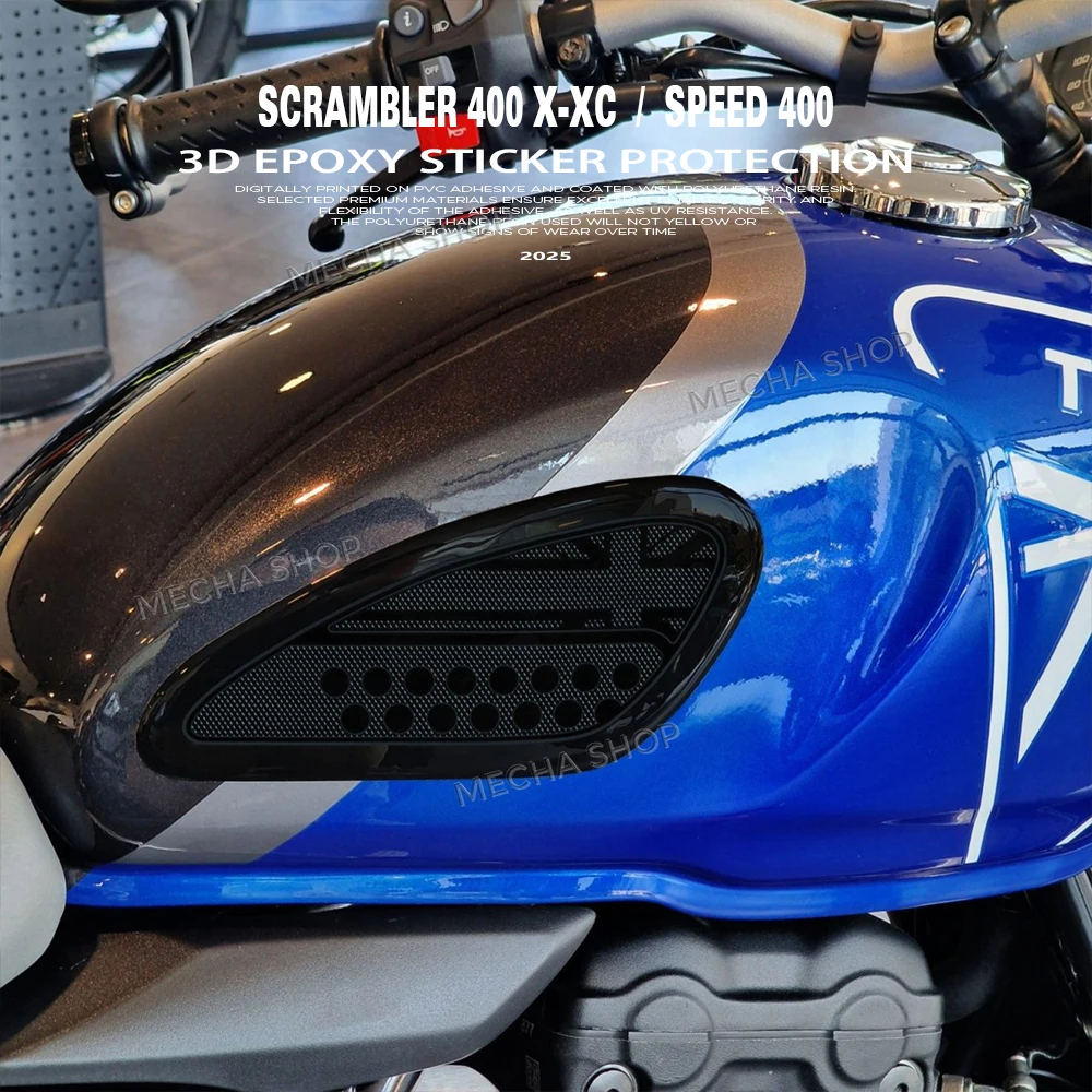 

Новая скорость ​ ​ Комплект защитных наклеек на бак 400 Tank Pad для мотоцикла Scrambler 400 X-XC, аксессуары 2024 2025