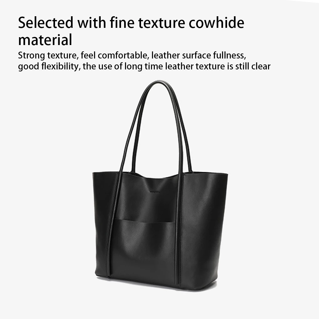 

Women Single Shoulder Bag Portable Solid Color Summer Large Volume Plated Buckle Office Storage Bags Birthday Gift