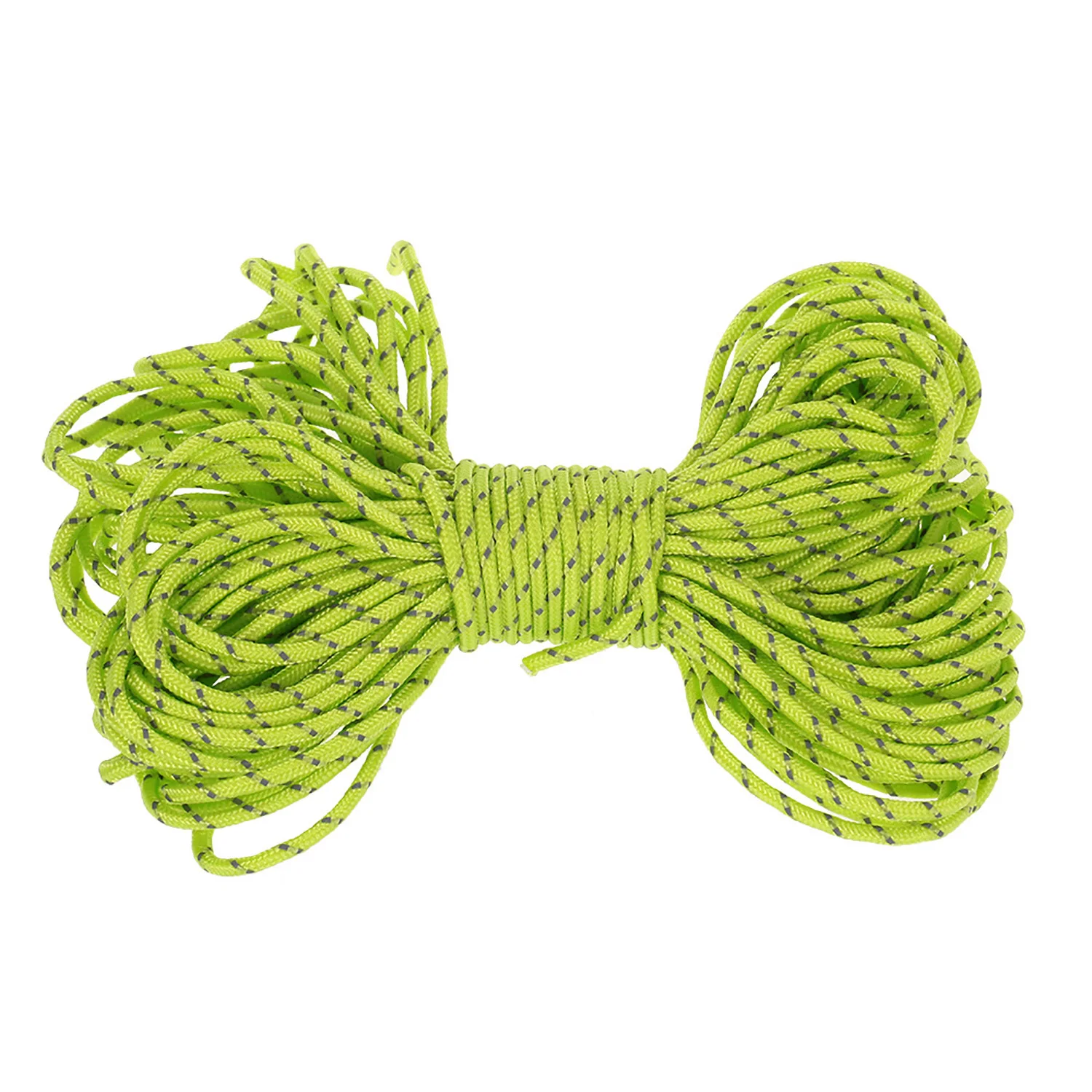 

20m Reflective Rope Paracord Cord 1 Inner Strand Core 2mm Diameter Polypropylene Fiber Outdoor Gear Lanyard for Camping Awning