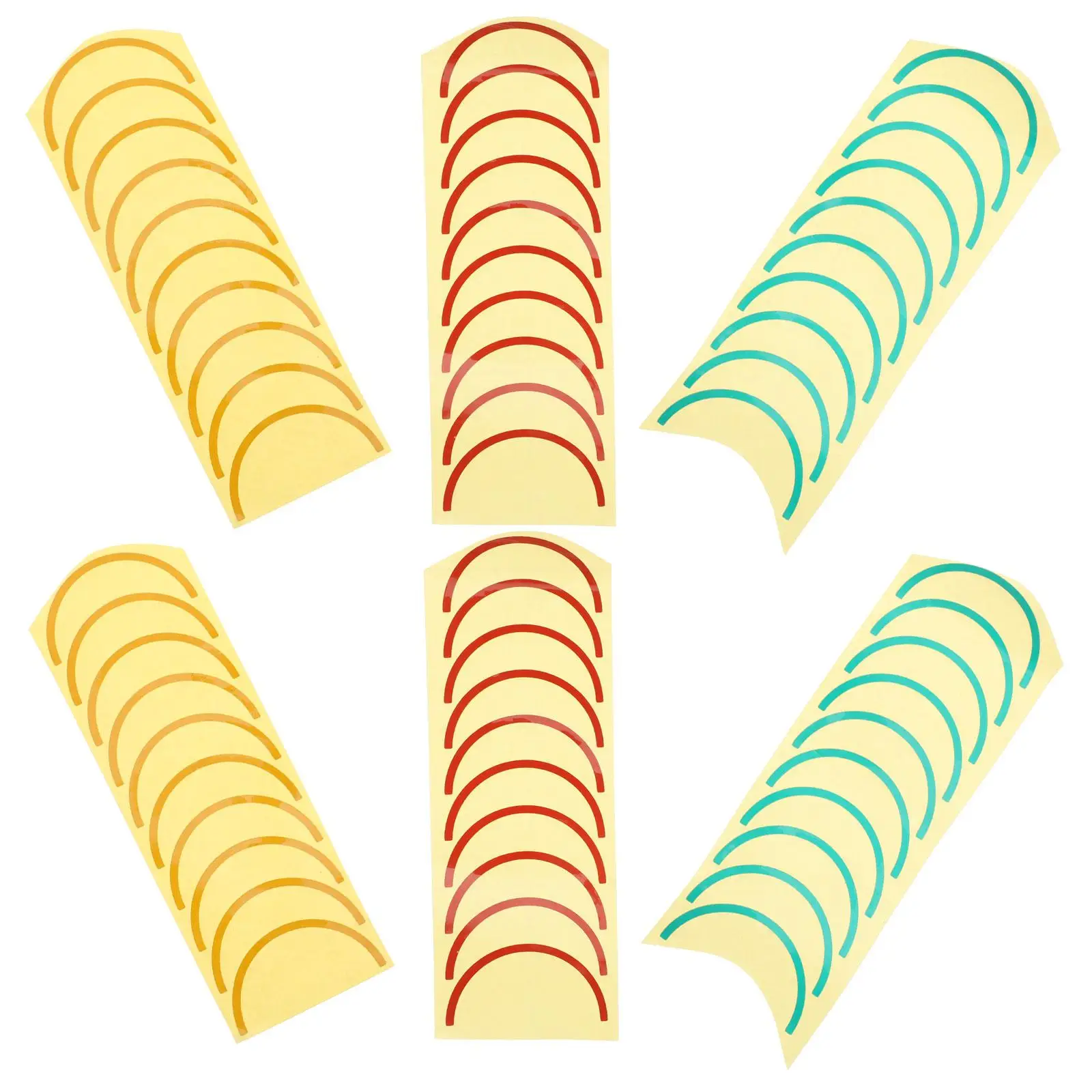 15 ورقة قياس الضغط تحديد ملصق مقاوم للماء Colorcoded متر التسمية مقياس الهواء ملصق مائي علامة السلامة مستديرة ثلاثة ألوان