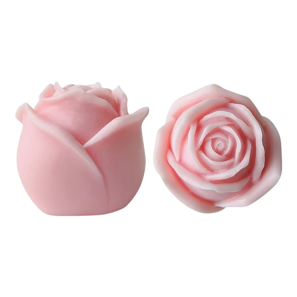 Rose Candle Silicone Mold DIY Pending Rose Ice Cube Mold Rose Silicone Mold Scented Making Tools 3D DIY Handmade Fragrance