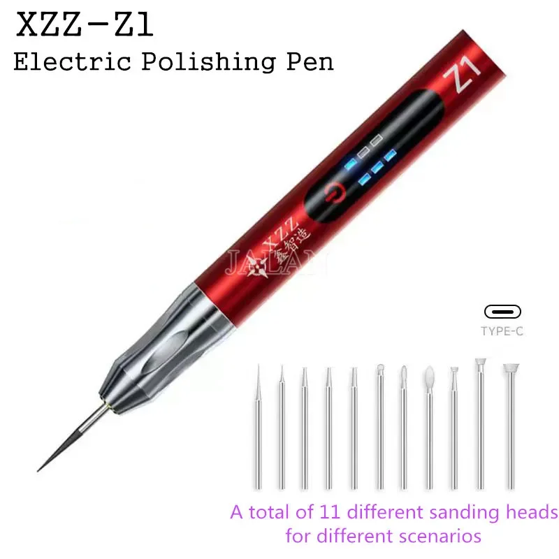 XZZ-Z1 Electric Polishing Pen Speed Rotary Typc-C Rechargeable Grinder Motherboard IC Chip Polishing Carving