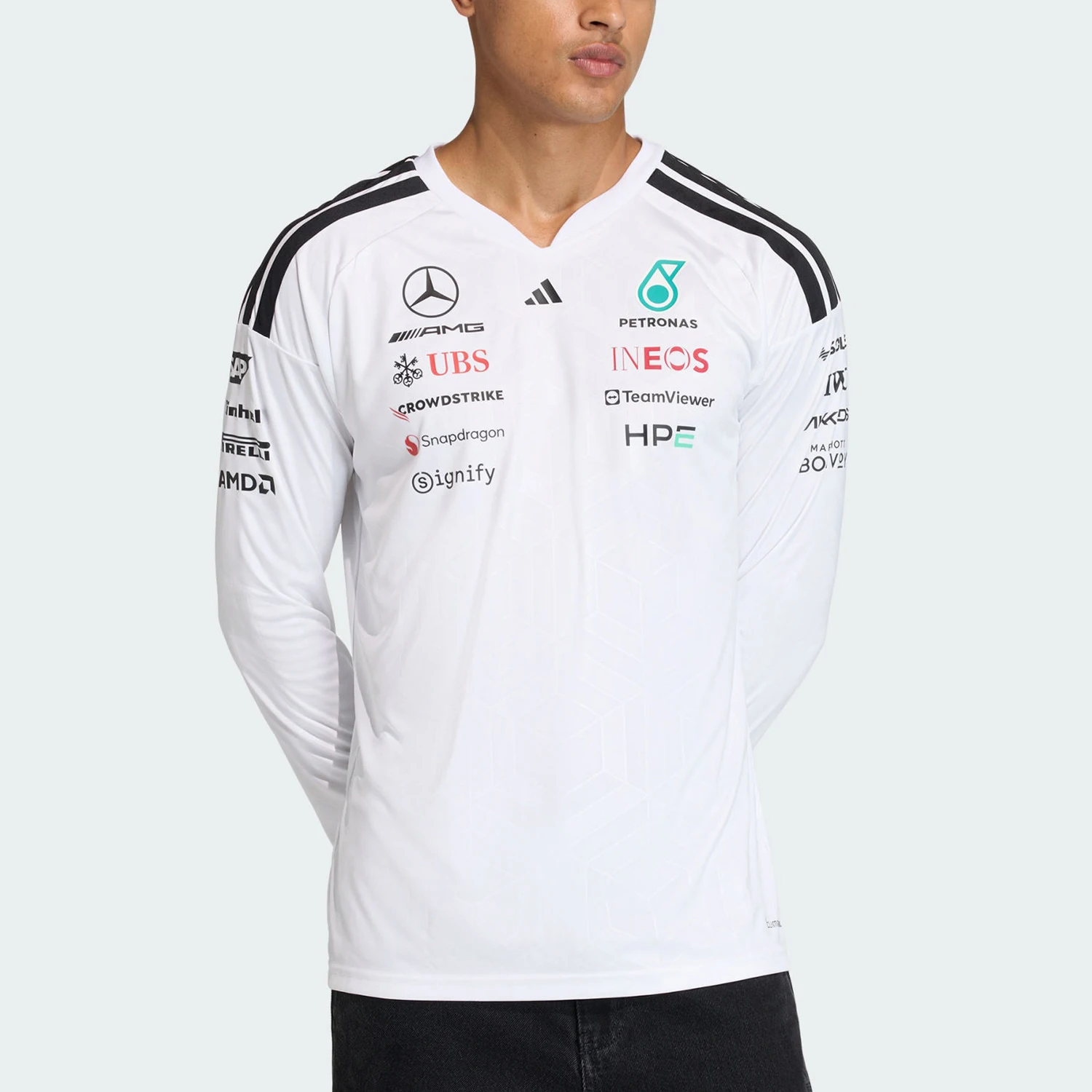 Adidas genuine comfortable men's slim fit comfortable sports long sleeved T-shirt KF0147