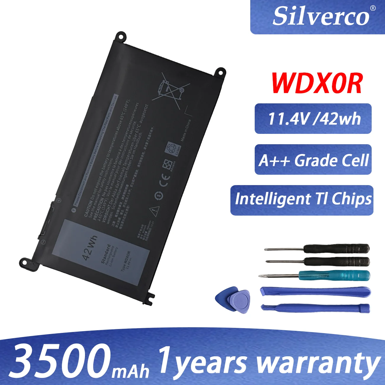 WDX0R WDXOR Laptop Battery For DELL Vostro 5468 5471 5568 Inspiron 17 5770 5767 5765 15 5584 5567 7560 3583 5538 5567 Battery