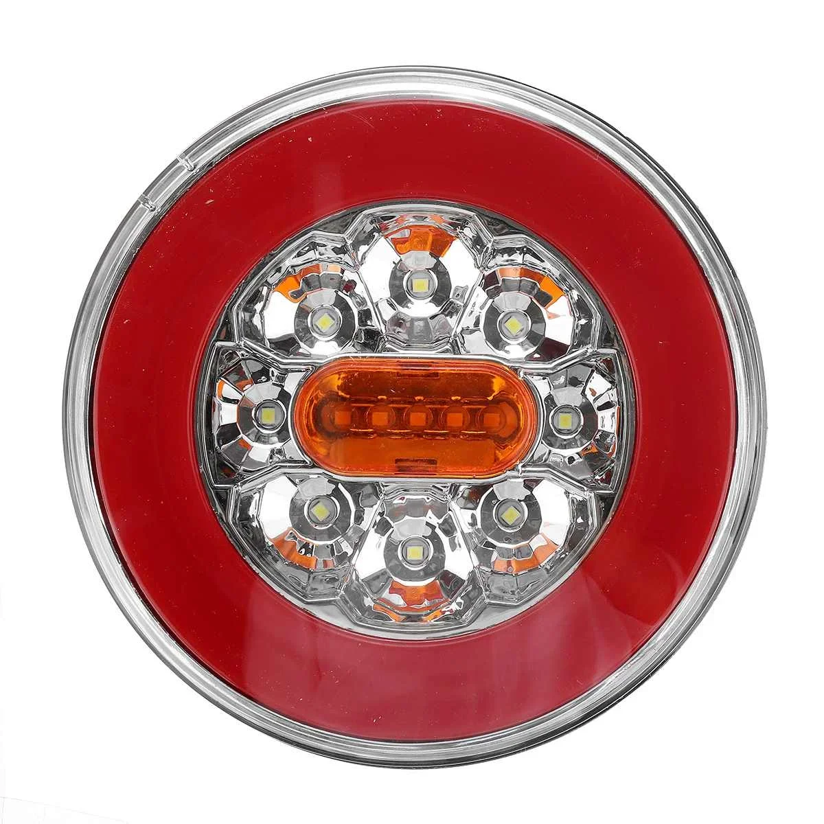 

1Pc LED 12-24V Truck Taillight For Car Trailer Lorry RV Bus 4in1 Dynamic Tail Trun Signal Reverse Lamp Rear Brake Stop Light