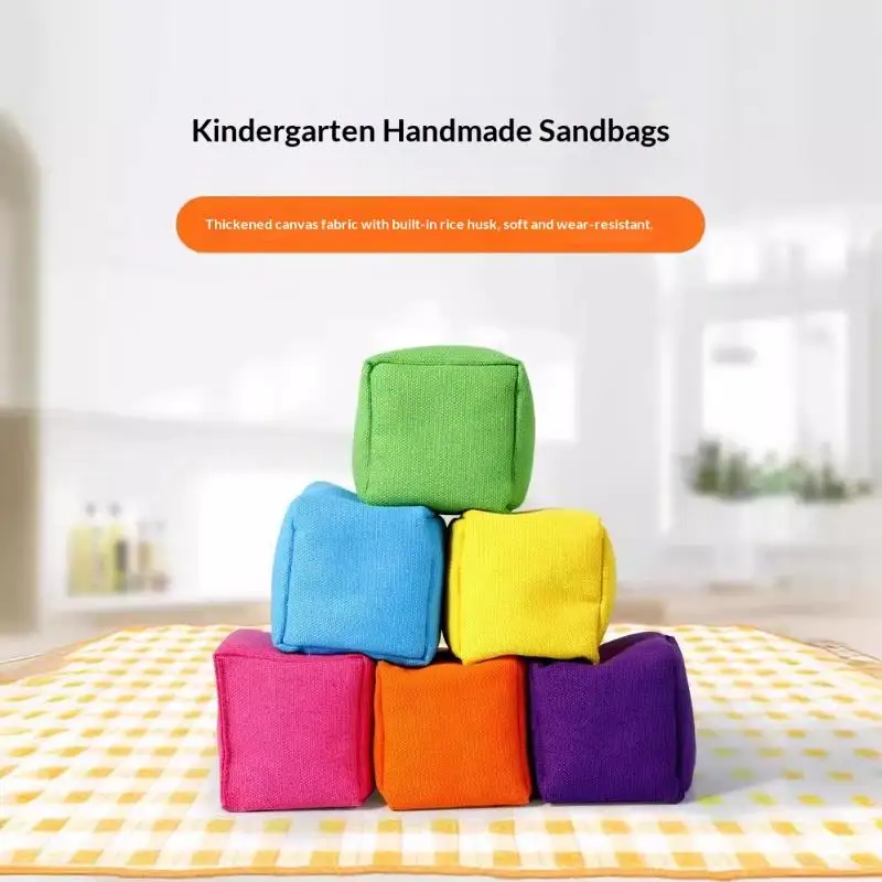 Mini Bean Bags Colorful Portable Cloth Sandbag Toss Toy For Kids Interactive Plaything For Fun Sports Outdoor Family Game