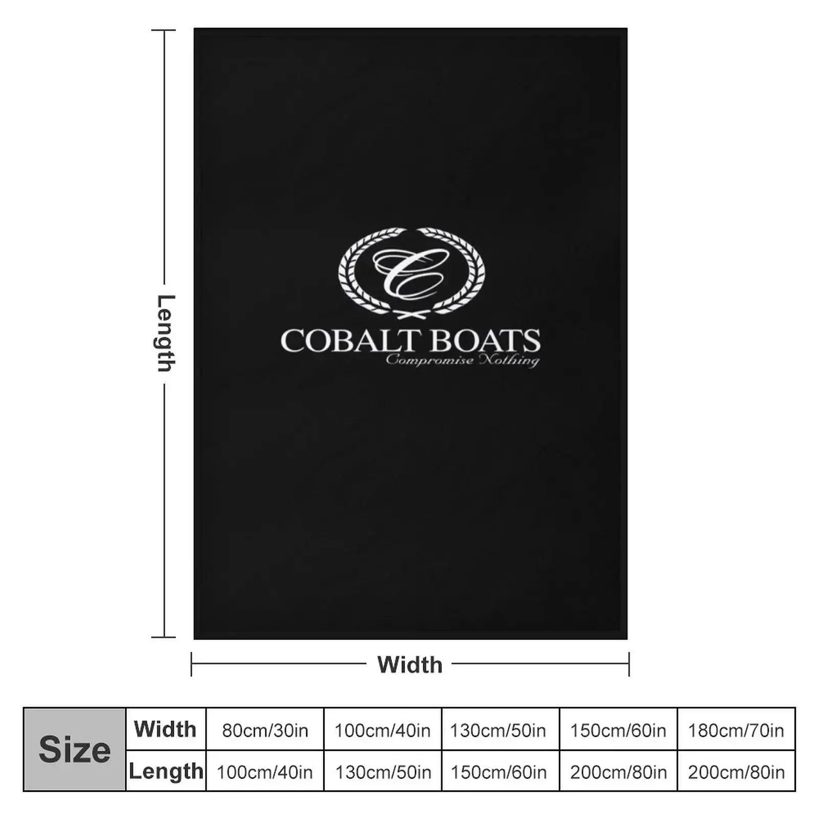 Cobalt Boats Logo Throw Blanket Hair Softest Blankets