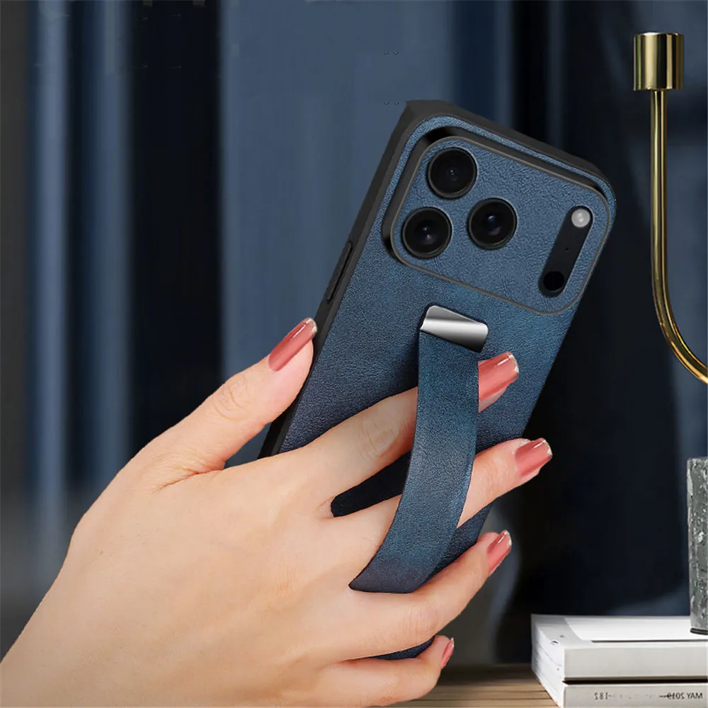 

Чехол из искусственной кожи серии Tide Cool для iPhone 17 Pro Max 17 Air 17, чехол-держатель для браслета