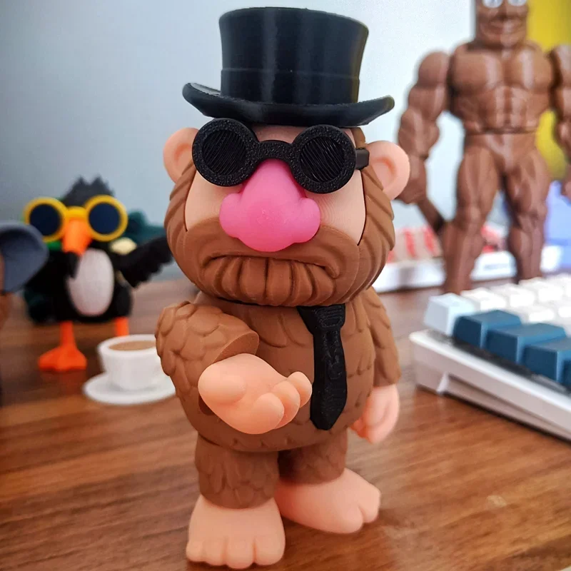 Tralalero Tralala Shark Figure Lirili Larila Tung Tung Sahur لعبة المنمنمات الشمبانزيني الموز Tralalerotralala التماثيل #3