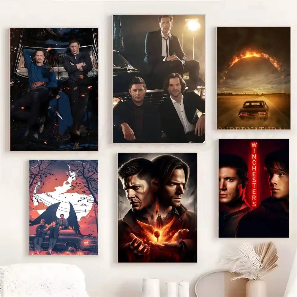 Classic TV Play Series S-Supernatural Manga Posters Fancy Wall Sticker for Living Room Bar Decoration Wall Decor