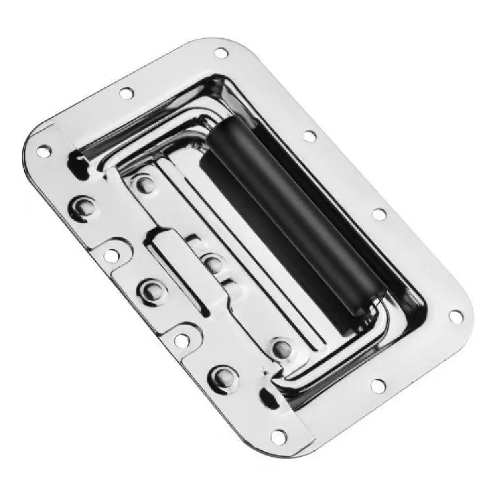 4Pcs Spring Loaded Butterfly Twist Lock Buckle Recessed Mount Heavy Duty Flight Case Lock Alloy Security Lock