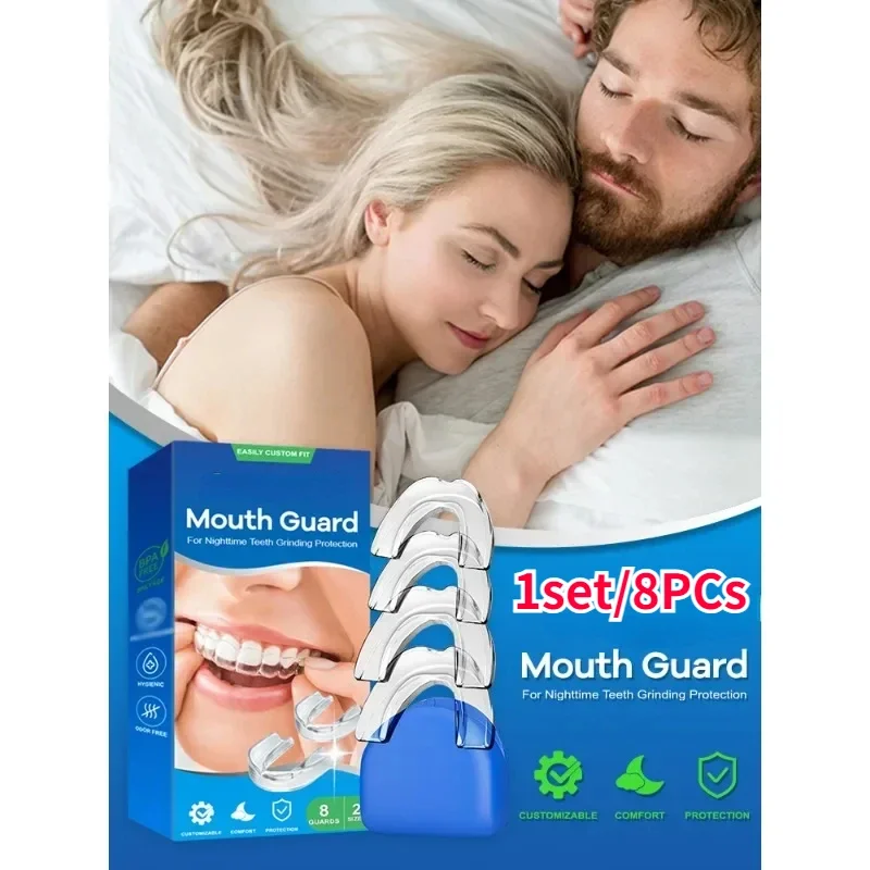 

Dental Mouth Guard Tray Tooth Orthodontic Protector Braces Thermoplastic Support Bruxism Anti-snoring Night Guard Oral Care Tool