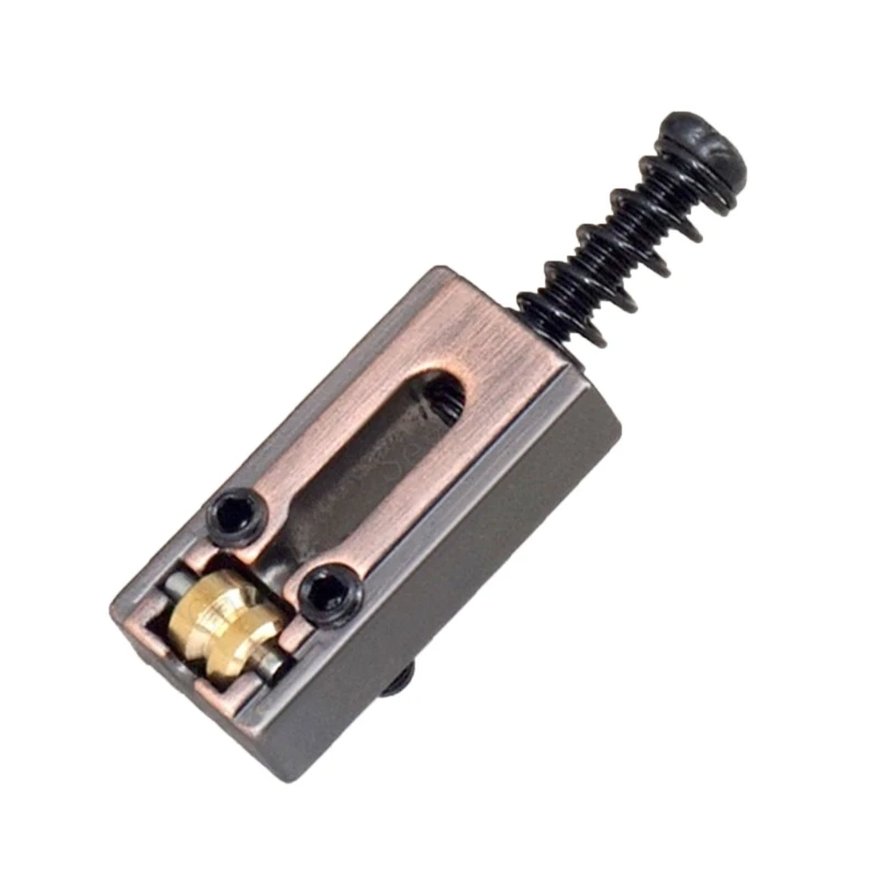  Quick String Changing Capable Guitar Bridge Roller Saddles Metal Construction Suitable for Standard Tremolo Systems