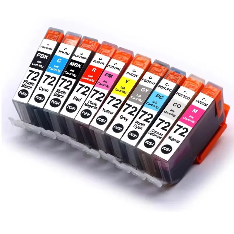 NEW Compatible Ink Cartridge For Canon 72 PGI 72 c PGI72 Ink Cartridge for Canon PIXMA Pro-10 Pro-10s inkjet Printer