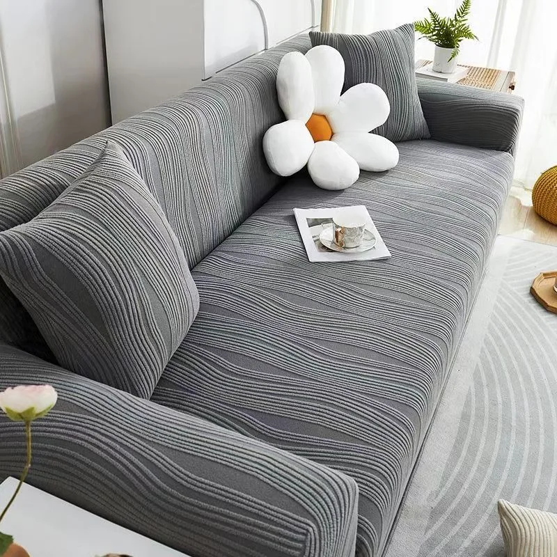 Thickened Sofa Cover Set - Complete Universal Cover for Preventing Cat Scratches and Straight Row Sofa Cover