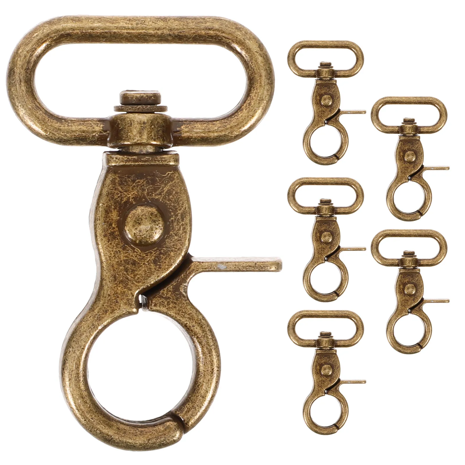 6pcs Heavy-Duty Metal Swivel Clasps for Bags – DIY Backpack & Handbag Trigger Snap Hook Replacements