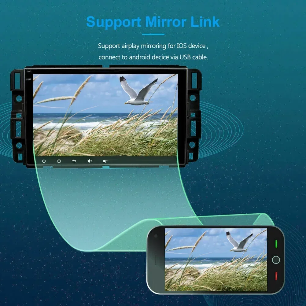 Autoradio Radio GPS Navi 8 inch scherm voor GMC Acadia 2008-2012 Android 13 met geschikt voor Carplay Android Auto