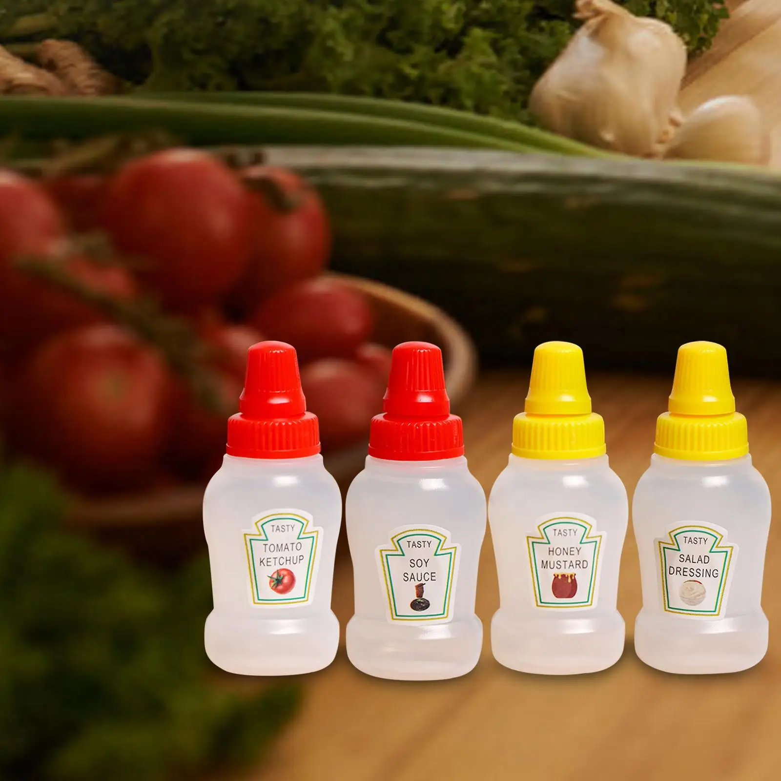 Mini Ketchup Bottles Empty 25ml honey bottles Storage for home Gadgets