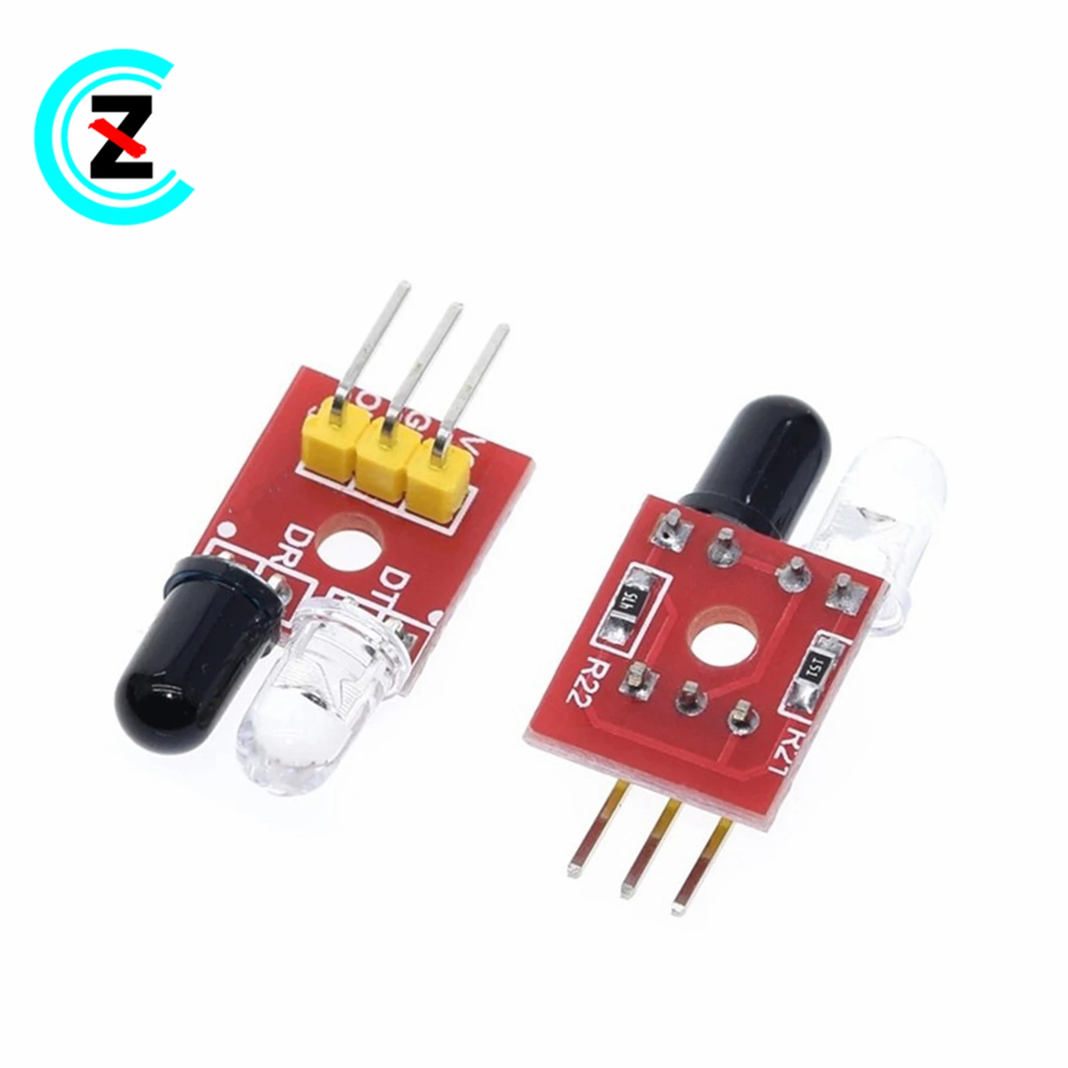 Four-channel infrared detection intelligent tracking car photoelectric sensor black and white line recognition