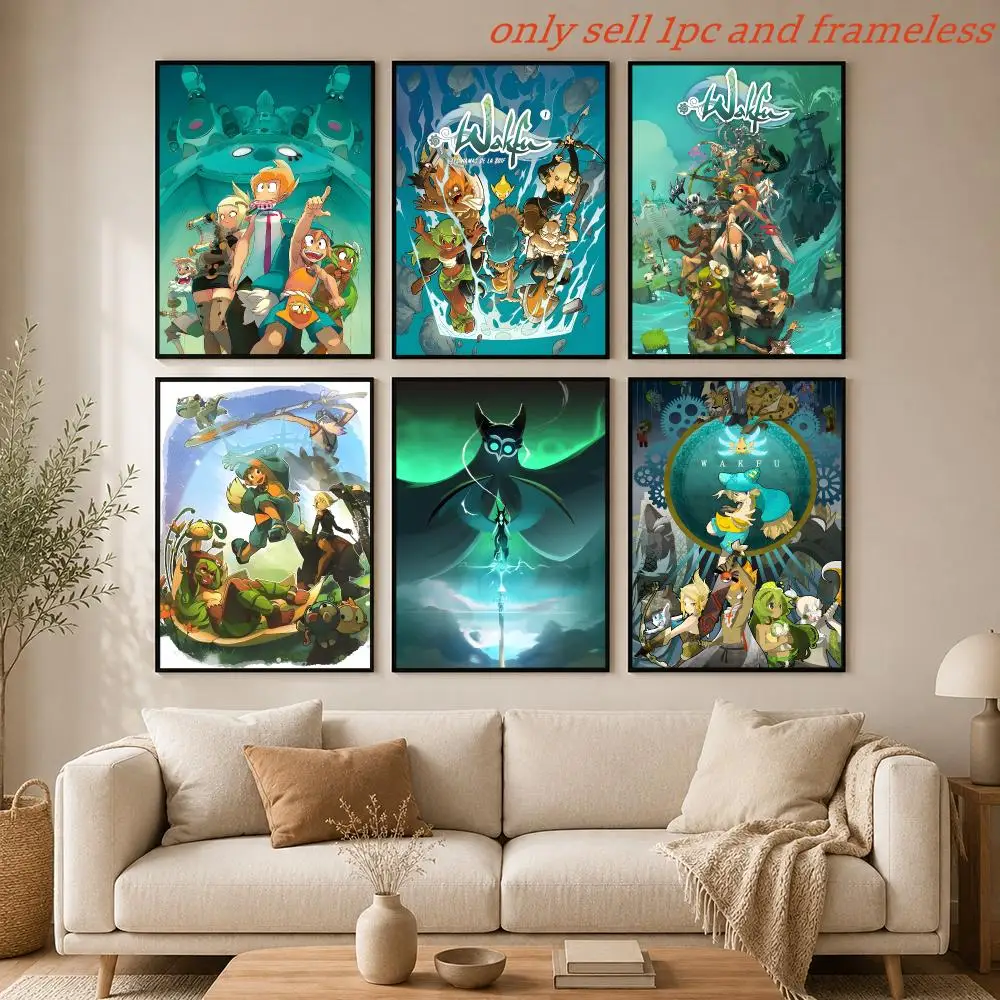 Anime W-Wakfu The Animated Series Poster HD Anime Hot Theme Singer/OST/Movie-Waterproof Self-Stick Home Decor