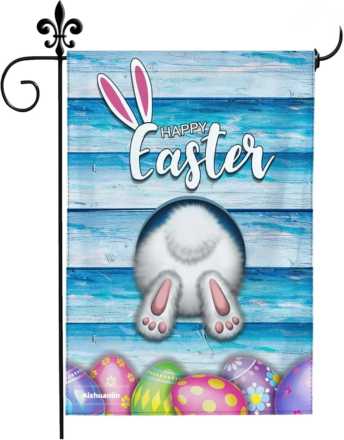 Happy Easter Gifts Funny Peeps Bunny Rabbit Garden Flag Double Sided Printing Vertical Garden Flags For Easter Day Decoratio ZZM