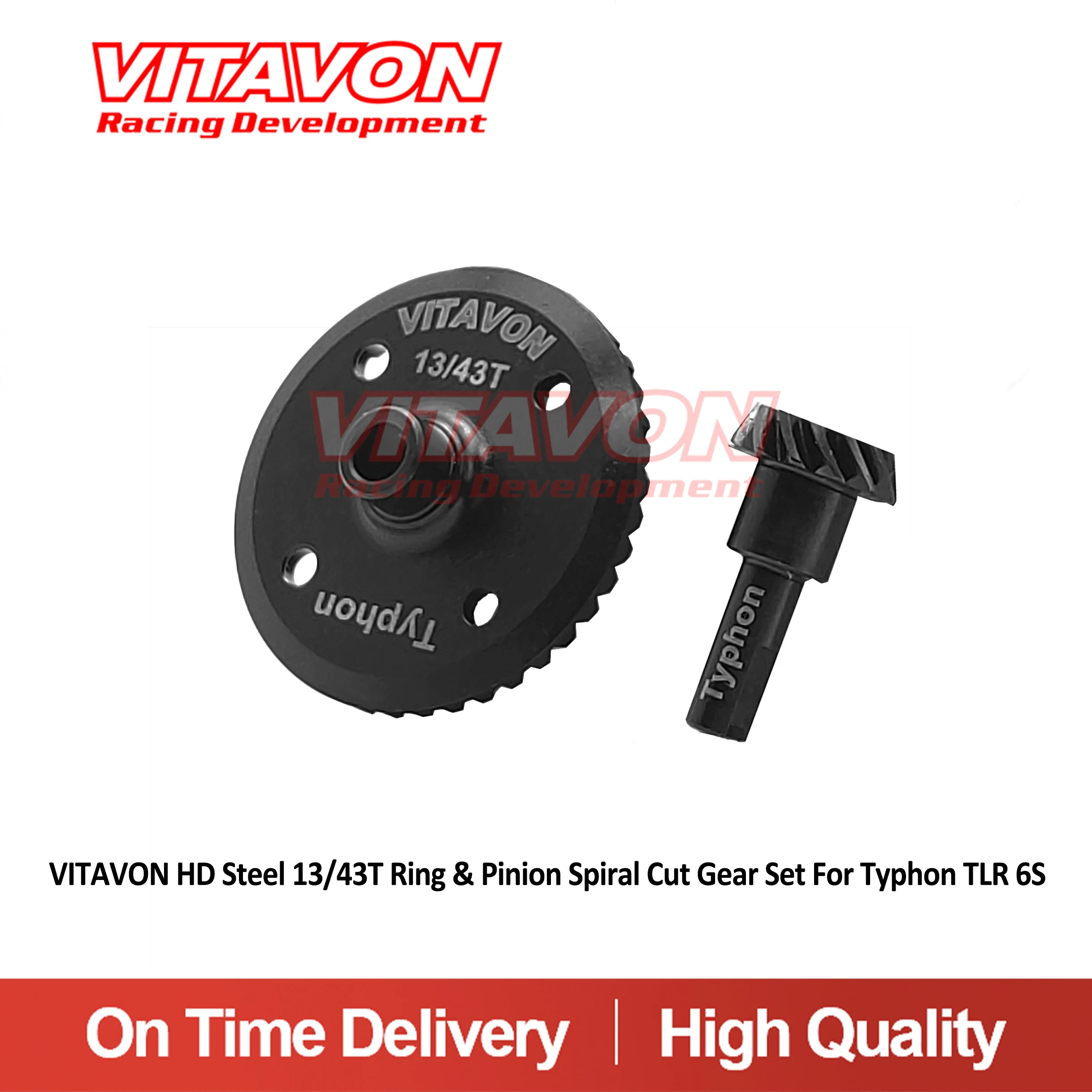 

VITAVON HD сталь 13/43T кольцо и шестерня спиральная режущая Шестерня для Typhon TLR 6S