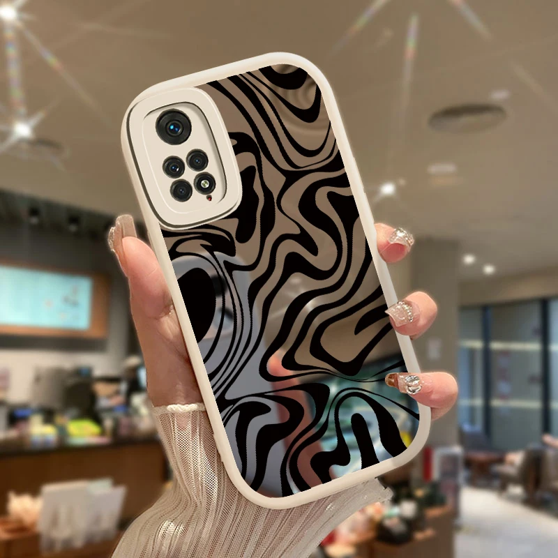 For Vivo IQOO Neo Z7X Z7 Z 7 12 Case Abstract Swirl Pattern Shockproof Cover For For Vivo IQOO Neo Z7 Z7X 12 Soft Mirror Capa