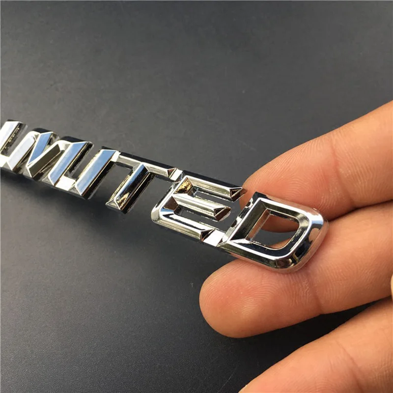 3D Metal Chrome Black Red Logo LIMITED Emblem Car Fender Badge Trunk Decal For Toyota Highlander LIMITED Sticker Accessories - view 3