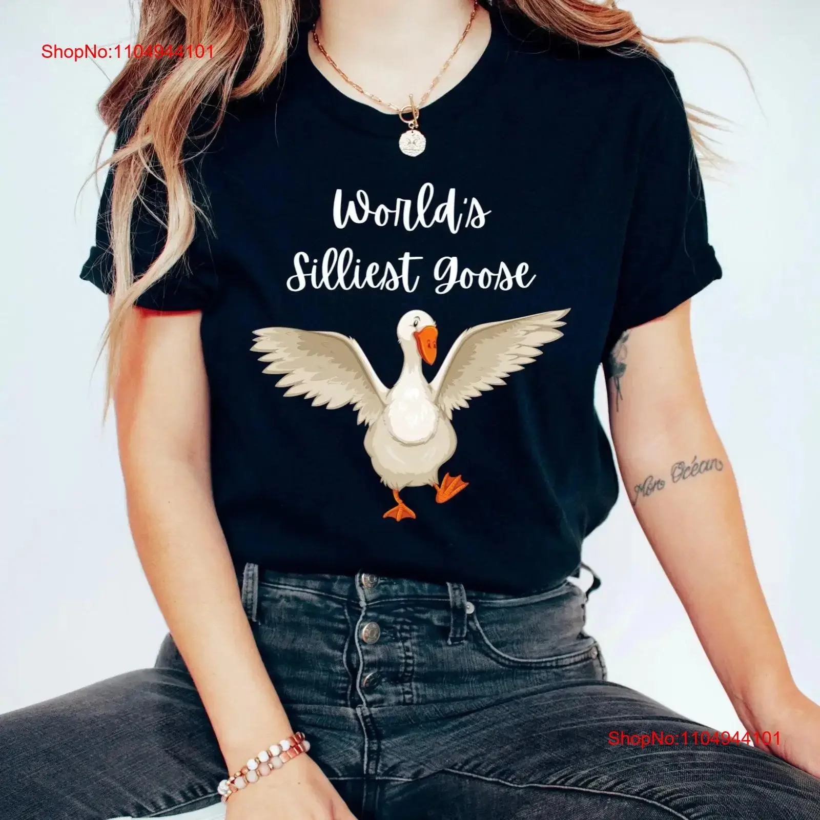 

Забавная футболка World's Silliest Goose Silly on Jersey, винтажная стираная дышащая уличная одежда унисекс с графикой, растягивающаяся универсальная