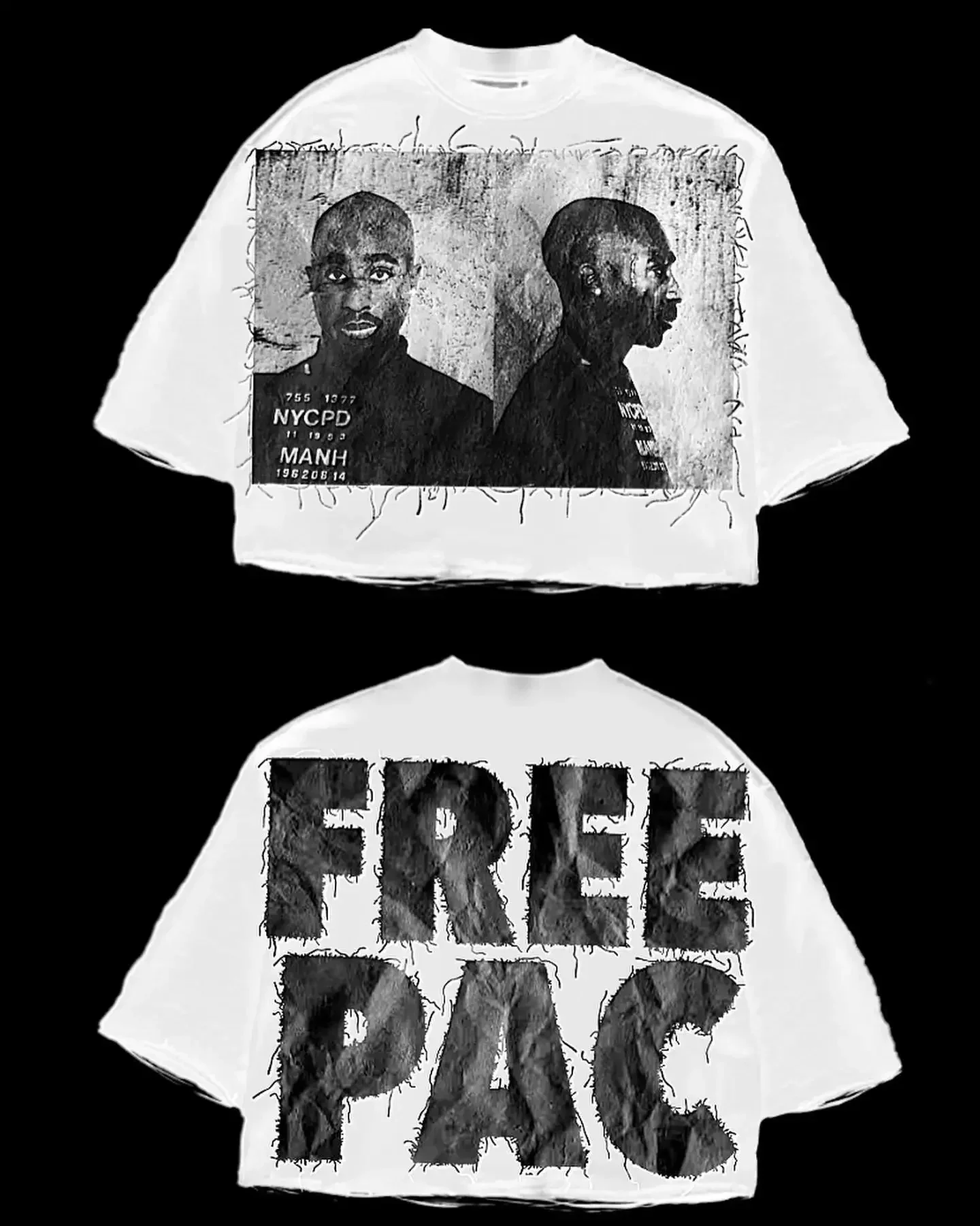 Camiseta Y2K para hombre y mujer, Tops de calle americanos, Harajuku, Hip Hop, letras gráficas, estampado de personajes, algodón, manga corta