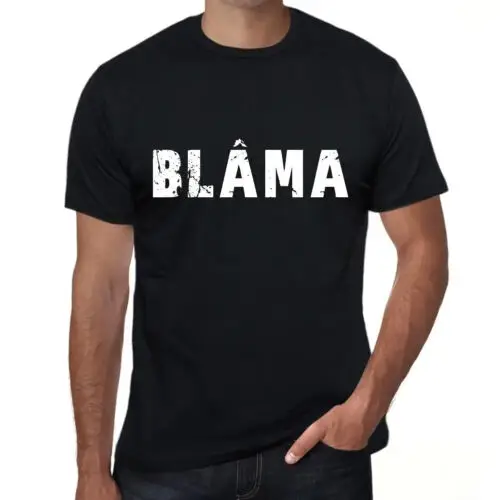 ULTRABASIC Homme Tee-Shirt Blâma Blâma T-Shirt Graphique Éco-Responsable