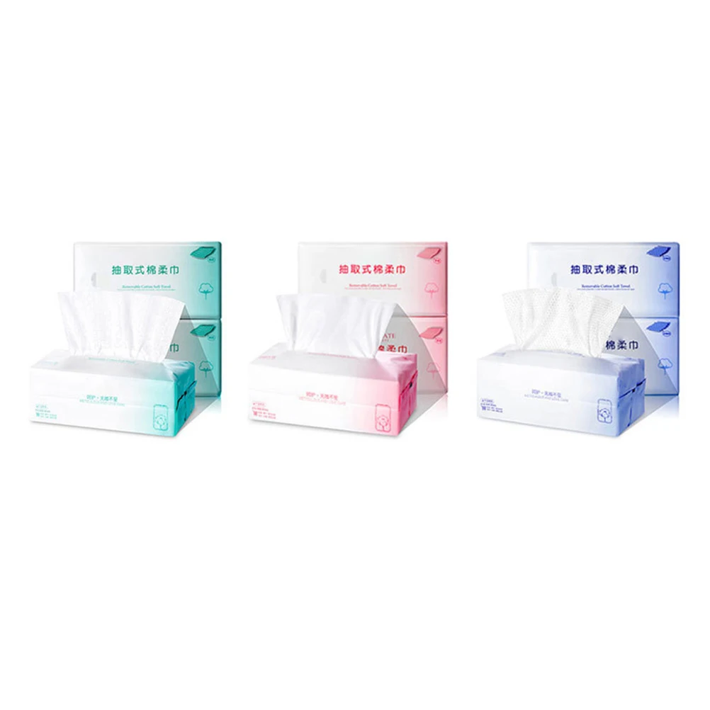 

Pure Cotton Disposable Facial Towels Wet Dry Use Thickened Nonwoven Makeup Remover Skin Care Cleansing Towel Soft Comfortable