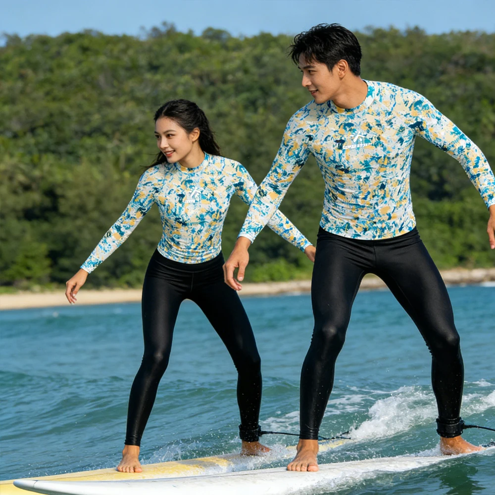 

Sailing Top Wear Men's and Women's Long Sleeve Surfing Shirt Rash Guard High Quality Beachwear for Swim Tour Water Sport Fishing