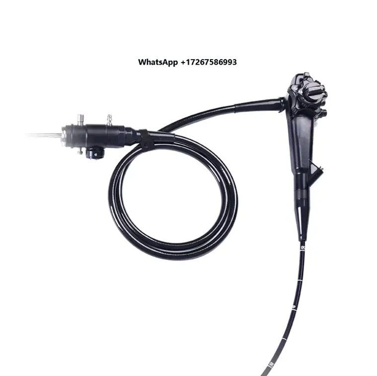 Portable reusable 4-way angle veterinary endoscope with 2.8 mm forceps channel for dog and pet clinics