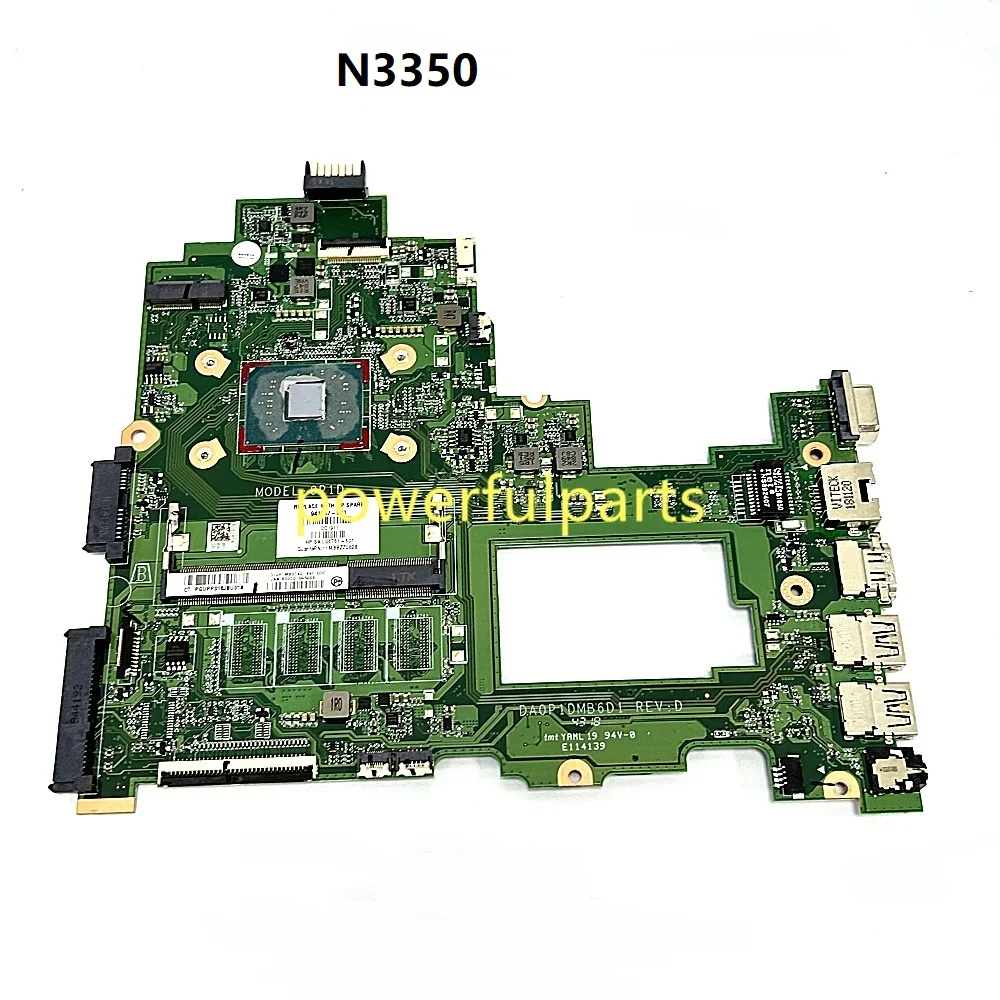 

Материнская плата для ноутбука HP 14-bs Tpn-q186 246 G6 941657 -601 DA0P1DMB6D0 N3350 Работает хорошо