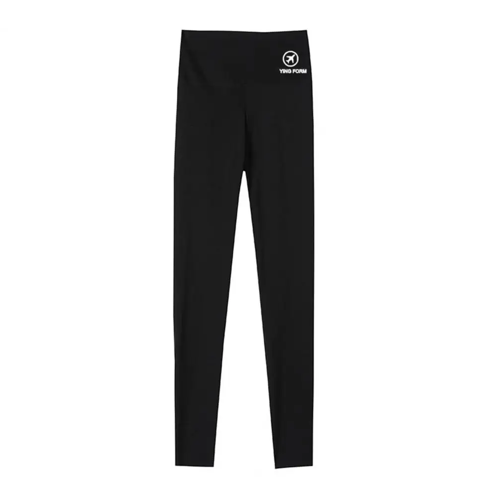 Pantaloni da squalo da donna indossano primavera autunno inverno sottili collant da yoga a vita alta con sollevamento della pancia e piedi piccoli leggings neri