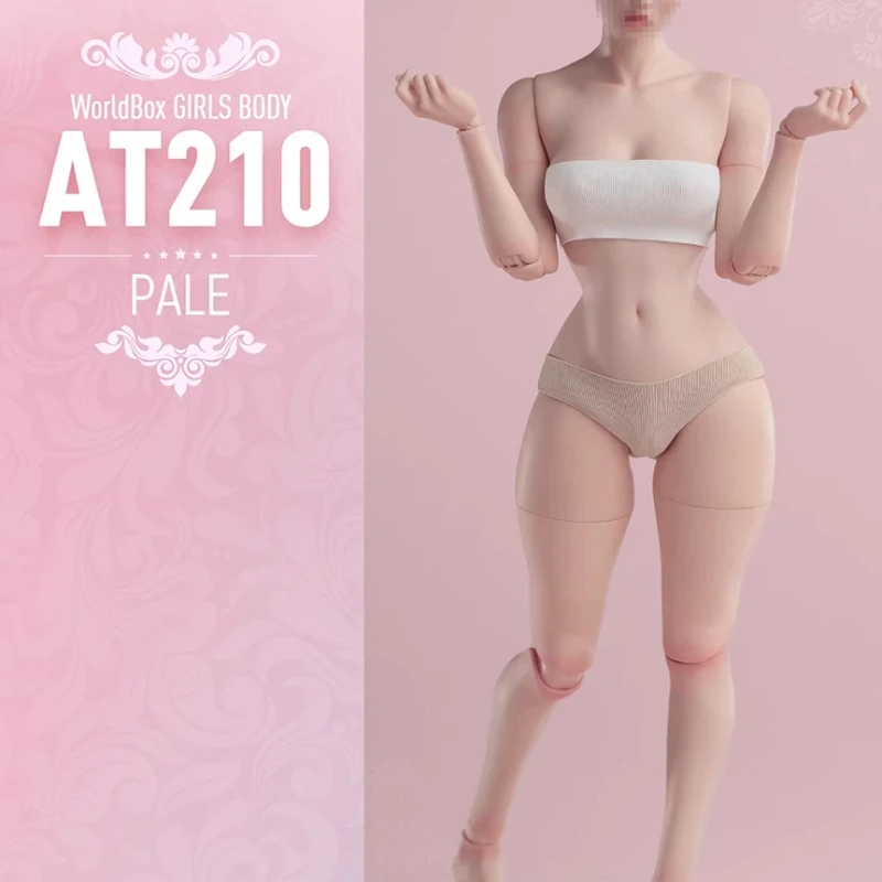 

1/6 Bee Waist Version AT210 Female Doll Human Body Model Toy Action Figure White Skin Worldbox Collectible Toys