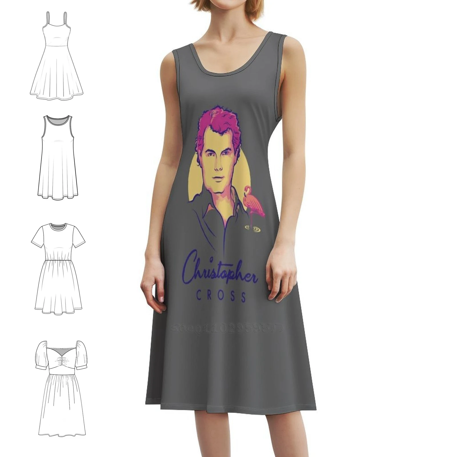 

Christopher Cross Floral Smock Dress For Women Spring Summer Casual Dress For Party Christopher Cross Trend Women's Clothing