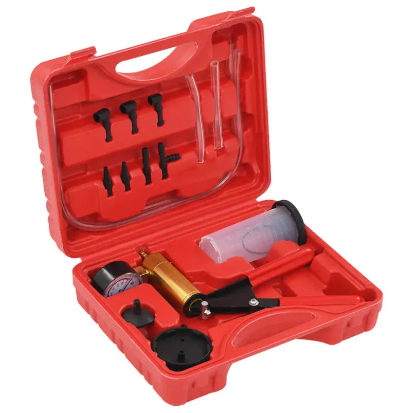 Brake Bleeder Kit and Vacuum Pump Metal Tool Packaging Storage Organizer Storage for Garage Equipment Tools Hand Tool Sets