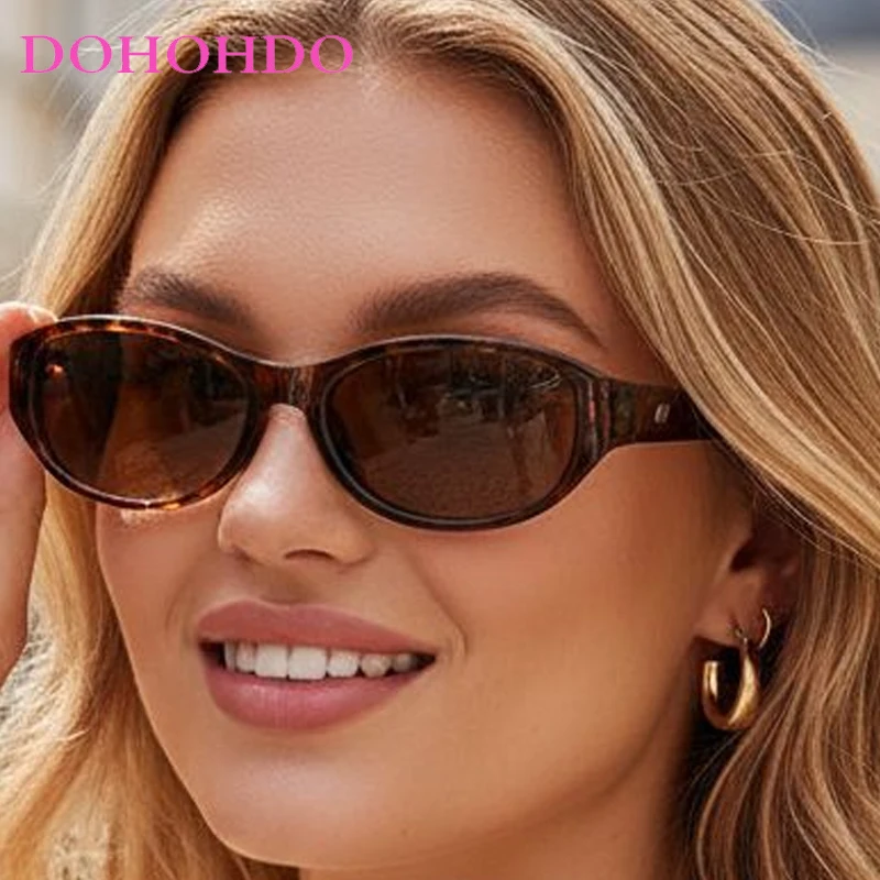 

2026 Vintage Y2K Oval Rivet Women's Sunglasses New Luxury Classic Small Frame Men Sunglass Outdoor Travel Shade Sunglasses UV400