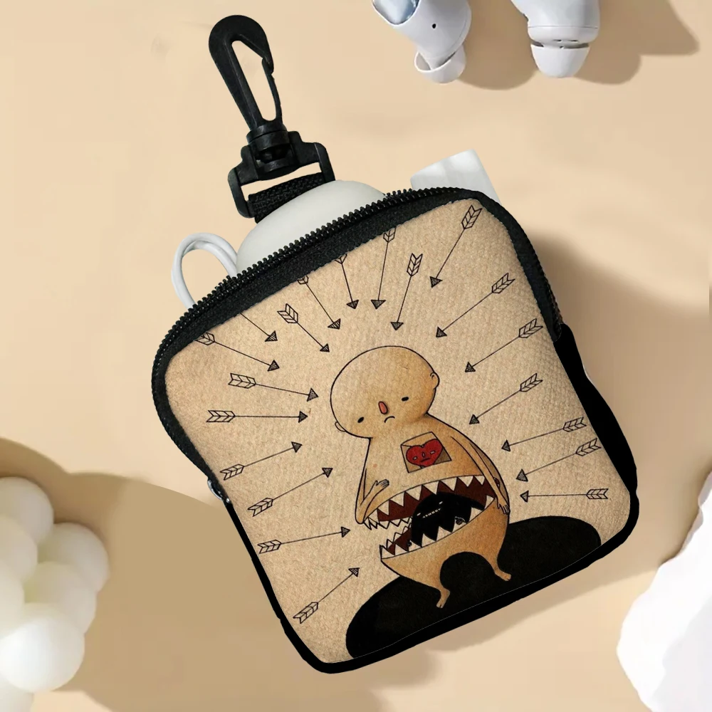 

Thousands Of Arrows Pierce The Heart Coin Purse Women's Fashion Zipper Mini Key Change Student Storage Wallet 5.23