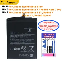 BM4J BN4A BN46 Battery For Xiaomi Redmi Note 8 Pro 8Pro 8T 6 7 Pro 7Pro Redmi 7 Y3 Redmi7 Phone Batteries + Free Tools
