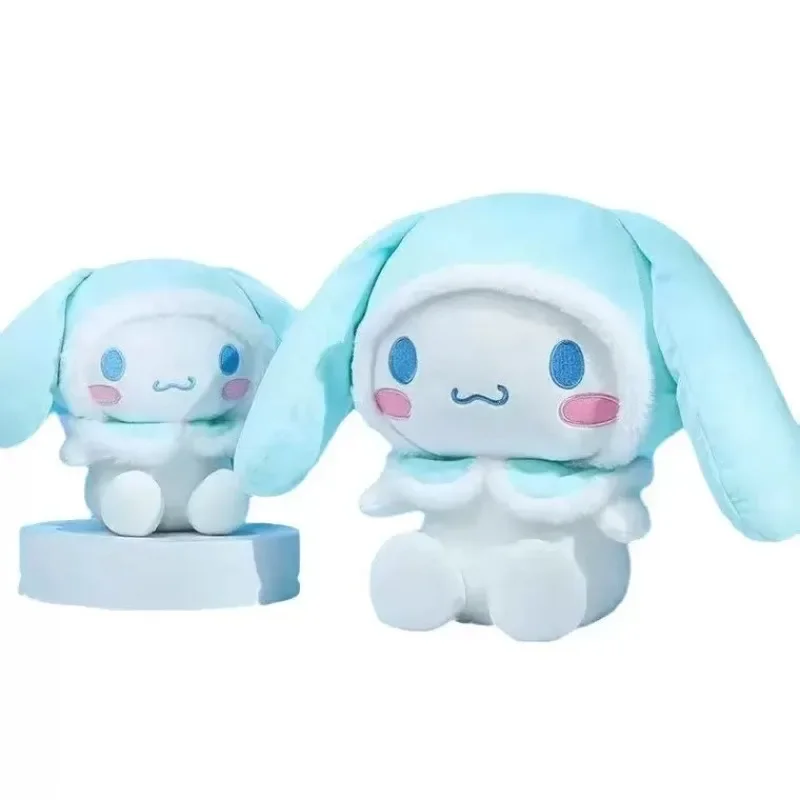 25 سنتيمتر Kawaii سانريو أنيمي ألعاب من نسيج مخملي الكرتون لفة سينامورول لينة محشوة بلوشي دمية طفلة وسادة المنزل حلية زوجين هدية #6