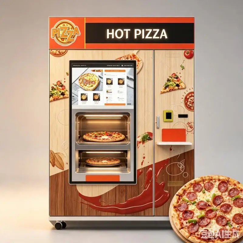 Customized Pizza Vending Machine High Speed Automatic Pizza Maker Commercial Food Automation