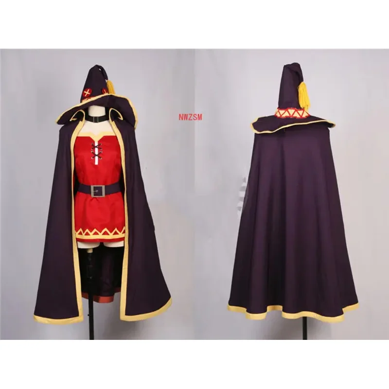 KonoSuba God's Blessing on this Wonderful World Cosplay women Megumin Cloak Dress Uniform Outfit Anime Cosplay Costumes