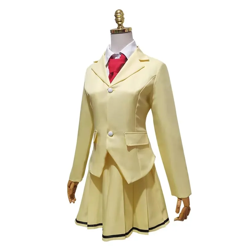 Costumes de cosplay Kuroki Tomoko pour femmes, manteau, chemise, jupes, vêtements pour filles