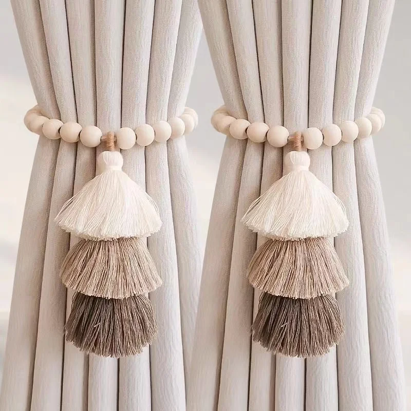 

1Pc Curtain Tieback Beautiful Tassel Lace Holder Hook Buckle Clip Pretty and Fashion Polyester Decorative Home Accessorie