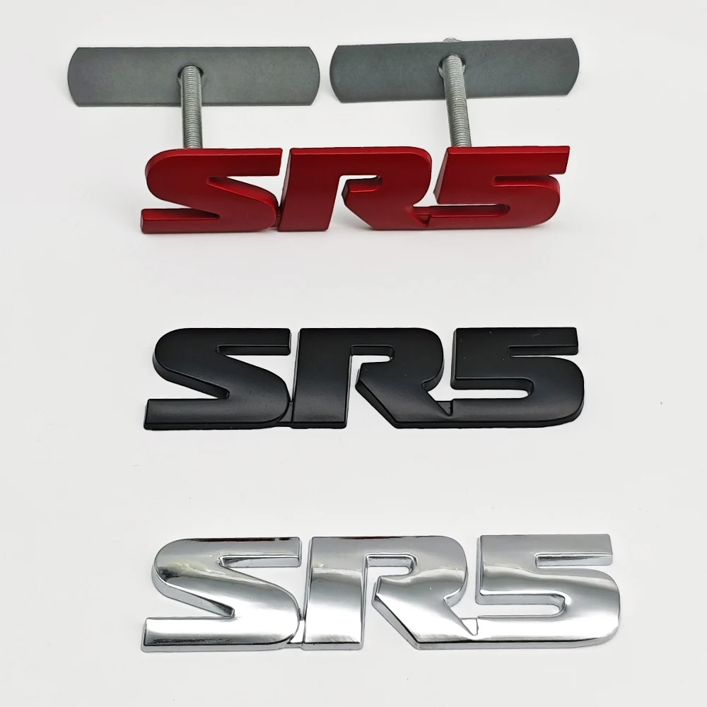 Pegatina de aleación de Metal 3D para coche, Logo SR5, emblema, insignia de guardabarros trasero para Toyota 4runner Hilux n80 Tundra Fortun Tacoma, accesorios
